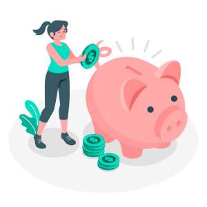 Savings, Girl , Piggybank